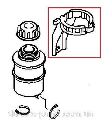 Кронштейн кріплення бачка гідропідсилювача керма Fiat Scudo 1474639080, 401896 1474639080 фото