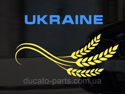 Наклейка патріотична "UKRAINE" UA 2022 фото