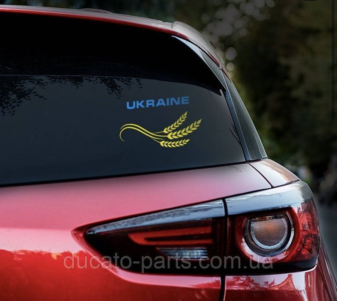 Наклейка патріотична "UKRAINE" UA 2022 фото