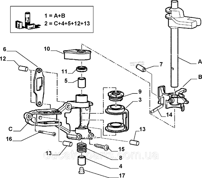 Сальник вала вибору передач КПП 16х24х5,8 Fiat Scudo 220, Peugeot Expert, Citroen Jumpy, 9630956980, 254124 1033405 фото