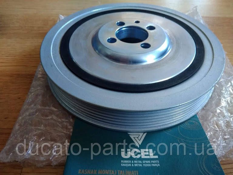 Шкив коленвала демпферный Фиат Добло / Fiat Doblo (6 ручейков) 46747308 2050 фото