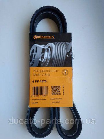 Ремень ручейковый 6 PK 1670 (+A.C.) Fiat Doblo 55218886 6PK 1670 фото